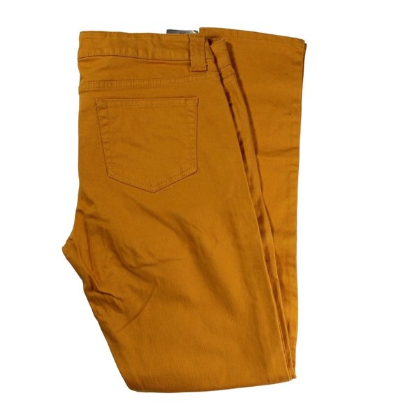 Jalate Jeans Womens Yellow Regular Fit Low Rise Denim Skinny Jeans‎ Size 11 - Picture 3 of 6